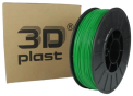 Філамент 3Dplast PLA 1.75mm 0.85kg, green (3DPLA17508GR) - 1