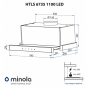Вытяжка MINOLA HTLS 6735 WH 1100 LED - 6