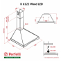 Витяжка Perfelli K 6122 IV Wood LED - 7