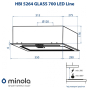Витяжка повновбудована Minola HBI 5264 WH GLASS 700 LED Line - 10