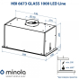 Вытяжка полновстраиваемая Minola HBI 6673 BL GLASS 1000 LED Line - 9