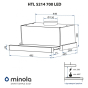 Витяжка Minola HTL 5214 WH 700 LED - 11