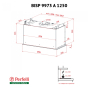 Вытяжка полновстраиваемая Perfelli BISP 9973 A 1250 BL LED Strip - 9