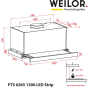 Вытяжка встраиваемая телескопическая WEILOR PTS 6265 WH 1300 LED Strip - 15