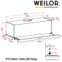 Вытяжка встраиваемая телескопическая WEILOR PTS 9265 WH 1300 LED Strip - 6