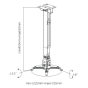 Кронштейн для проектора Brateck PRB-2G - 3