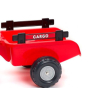 Детский трактор на педалях с прицепом Falk 961B CASE IH Красный - 2