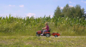 Детский трактор на педалях с прицепом Falk 961B CASE IH Красный - 5