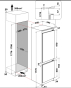 Встроенный холодильник с морозильной камерой Whirlpool WHC18 T341 - 13