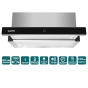 Вытяжка VENTOLUX GARDA 60 BG (1100) TC LED - 2