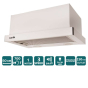 Вытяжка VENTOLUX GARDA 50 WH (700) LED - 3