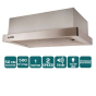 Витяжка VENTOLUX GARDA 50 INOX (500) LED - 3