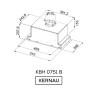 Вытяжка встроенная Kernau KBH 0751 B - 3