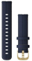 Ремешок Garmin Quick Release Band 18mm, Leather Band, Blue/Light Gold (010-12932-08) - 1