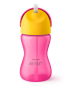 Чашка Avent із трубочкою 300 мл. 12+ рожевий SCF798/02 - 1