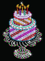 Набор для творчества Sequin Art ORANGE Birthday Cake SA1506 - 1