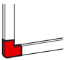Плоский угол к мини-каналу  Legrand 40x16мм, DLP-S - 1