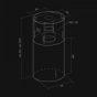 Вытяжка Nortberg Cylindro Inox 40 - 3