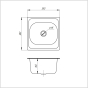 Кухонная мойка ULA 7706 U Micro Decor (ULA7706DEC08) - 2