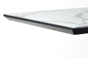 Розкладний стіл Halmar DIESEL 160х90 см білий мармур/чорний - 7