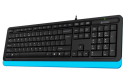 Клавіатура A4Tech FK10 Black/Blue USB - 2