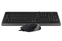 Комплект (клавиатура, мышь) A4Tech F1010 Black/Grey USB - 2
