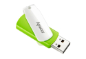 Флеш-накопичувач USB 64GB Apacer AH335 White/Green (AP64GAH335G-1) - 3
