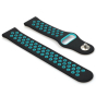 Ремешок BeCover Nike Style для Xiaomi Amazfit Bip/Bip Lite/Bip S Lite/GTR 42mm/GTS/TicWatch S2/TicWatch E Black-Blue (705701) - 2