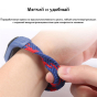 Ремешок BeCover Elastic Nylon Style для Xiaomi Mi Smart Band 5/Mi Smart Band 6 (Size S) Deep Blue (706138) - 3