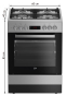 Кухонна плита Beko FSMT61337DXDT - 7