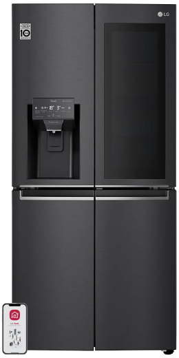 Холодильник з морозильною камерою LG GMX844MCBF - 1
