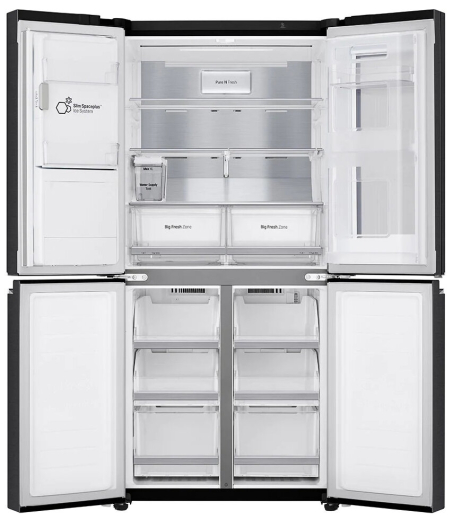 Холодильник з морозильною камерою LG GMX844MCBF - 4