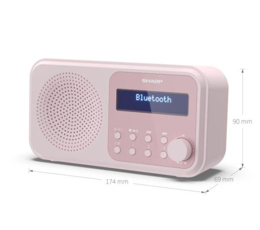 Радіоприймач Sharp Tokyo DR-P420 рожевий - 6