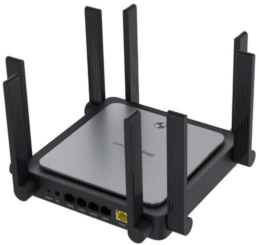 Бездротовий маршрутизатор Ruijie Reyee RG-EW3200GX PRO (AX3200, WiFi6, 1xGE Wan, 4xGE LAN, MU-MIMO, Ruijie Cloud/App, Reyee MESH, 8x зовнішній антен) - 2