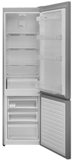 Холодильник із морозильною камерою Kernau KFRC 18152 NF X - 2