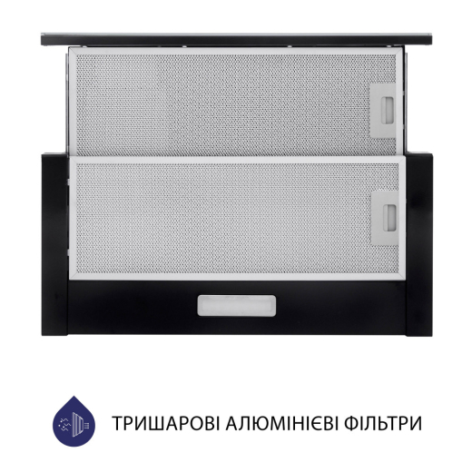 Витяжки Minola HTLS 6734 BL 1100 LED GLASS - 2