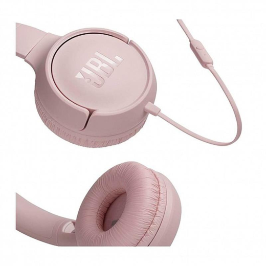 Навушники з мікрофоном JBL T500 Pink (JBLT500PIK) - 4