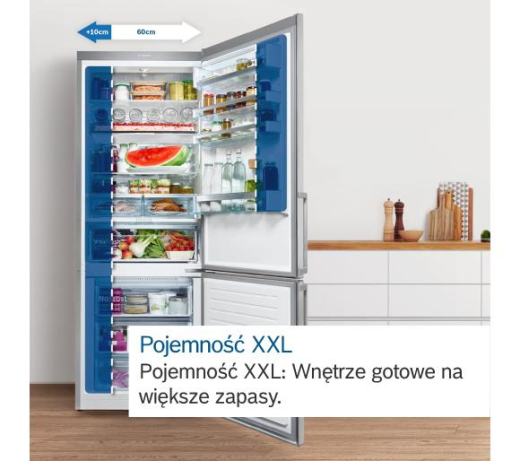 Холодильник з морозильною камерою Bosch KGN497ICT - 4