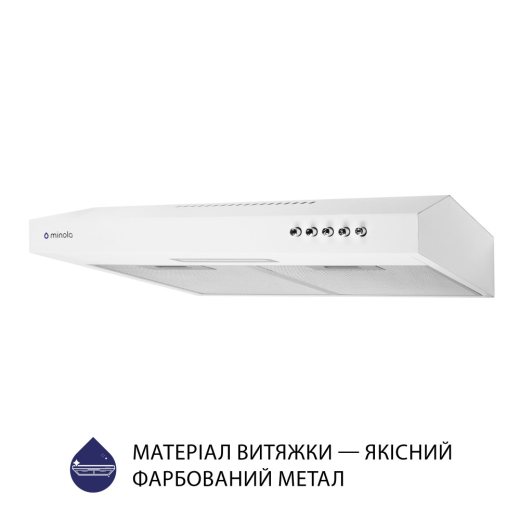 Витяжка плоска Minola HPL 513 WH - 2