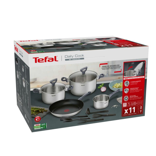 Набір посуду Tefal G713SB45 Daily Cook, 11 предметів - 19