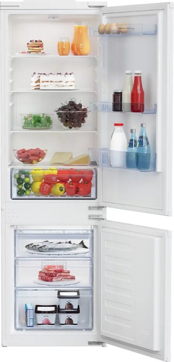 Вбудований холодильник з морозильною камерою Beko BCSA285K3SN - 1