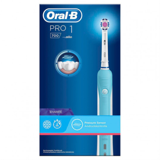 Електрична зубна щітка Braun Oral-B PRO1 700 D16.513.1U 3D White - 3