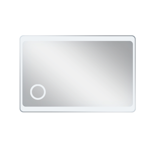 Зеркало Qtap Aquarius 1200х800 с LED-подсветкой кнопочный выключатель, линза, QT2178141980120W - 3