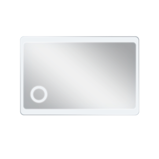 Зеркало Qtap Aquarius 1200х800 с LED-подсветкой кнопочный выключатель, линза, QT2178141980120W - 4