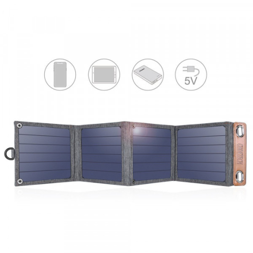 Солнечная панель для повербанка Choetech 14W SB 5V/2.1A max (SC004) - 2