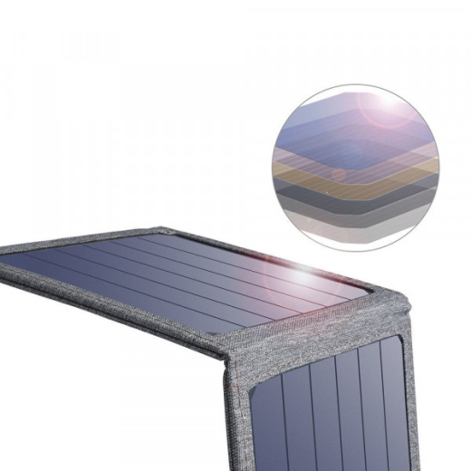 Солнечная панель для повербанка Choetech 14W SB 5V/2.1A max (SC004) - 6
