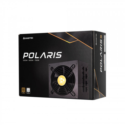 БЖ 550W Chiefteс POLARIS PPS-550FC, 120 mm, 80+ GOLD, Cable management, retail (PPS-550FC) - 5