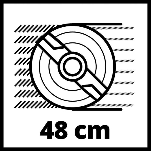 Газонокосилка акум Einhell GE-CM 36/48 Li M - Solo (без АКБ и ЗУ) (3413054) - 11