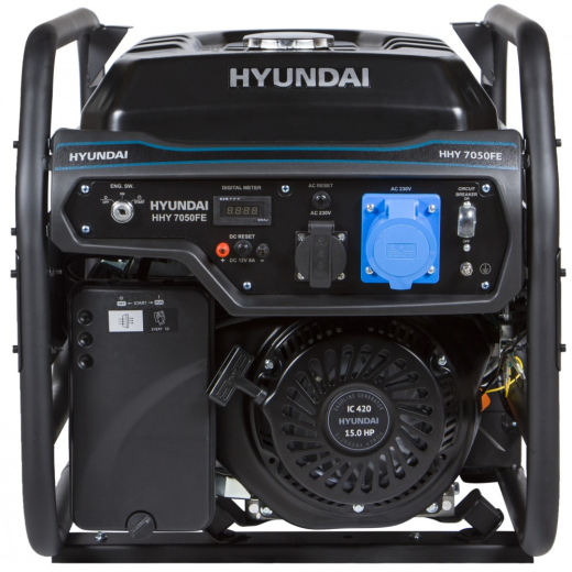 Генератор бензиновый Hyundai HHY 7050FE - 2