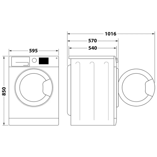 Прально-сушильна машина Whirlpool FFWDB864349BVUA - 9